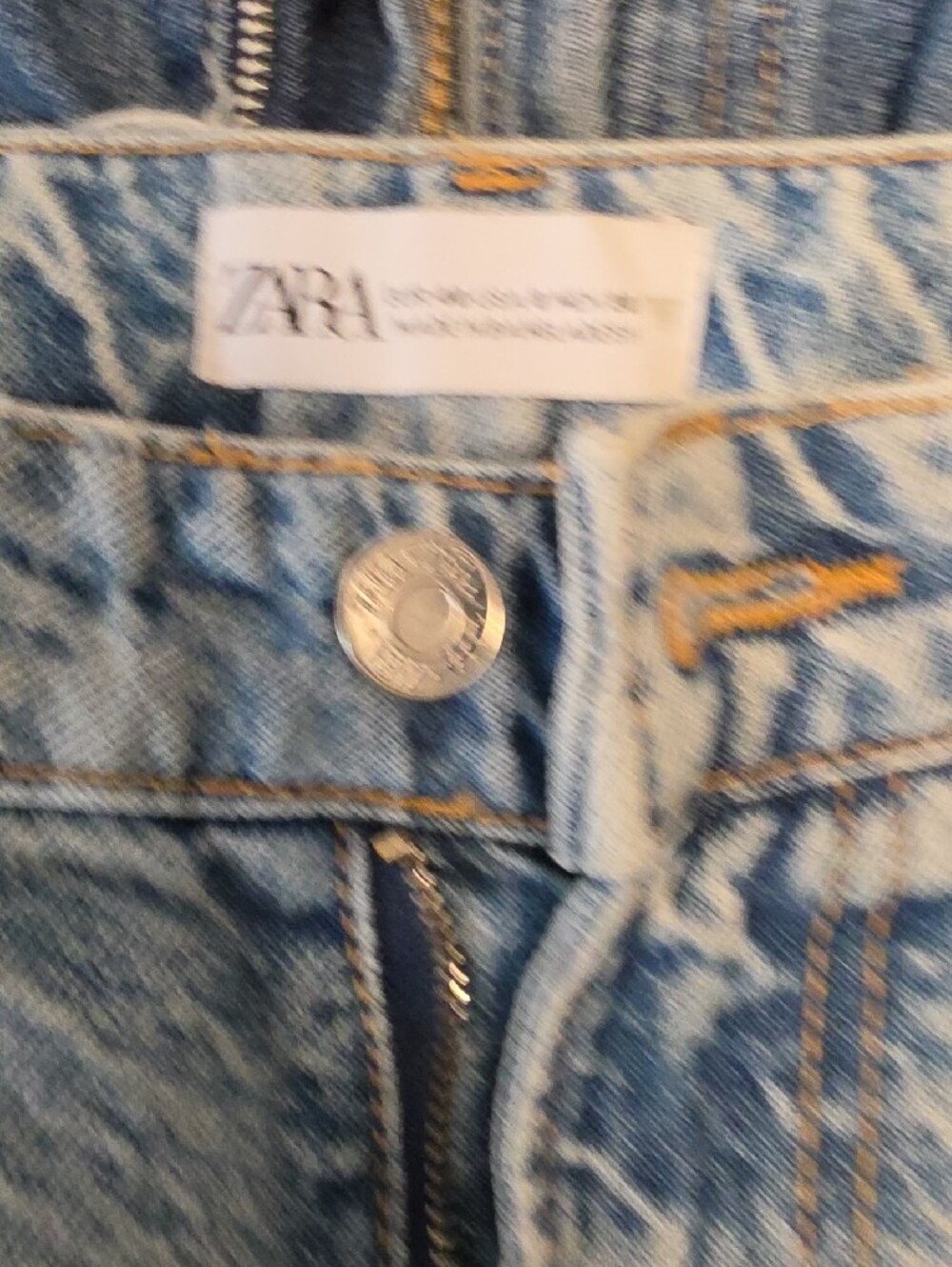 Zara Bundle Light and Dark Blue Denim Shorts - Picture 6 of 8
